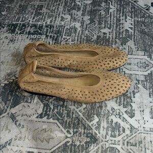 Arche women’s Lily Tan Perforated ballet Flats size 39 US 8.5